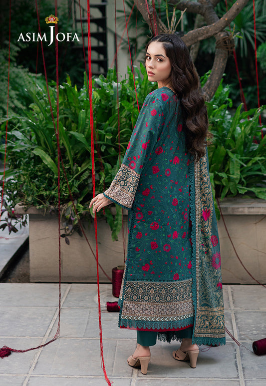 AJUUB-38 PRINTED LAWN 3 PC