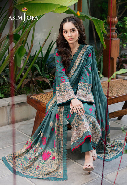 AJUUB-38 PRINTED LAWN 3 PC