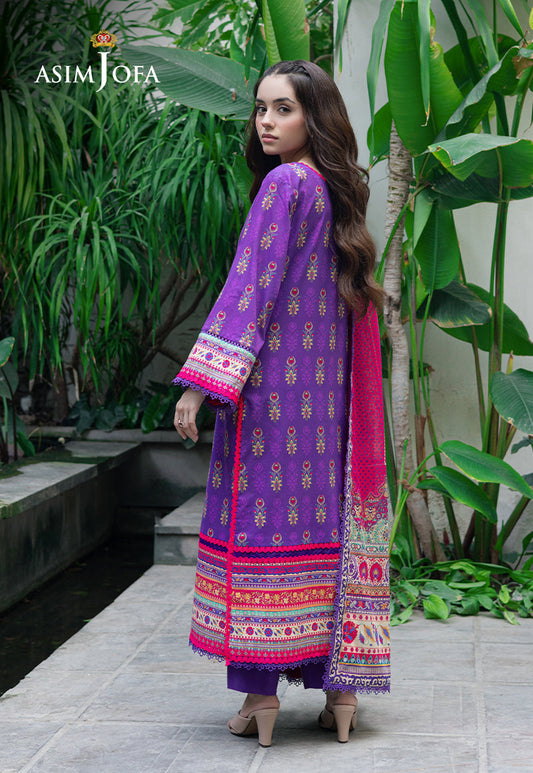 AJUUB-34 PRINTED LAWN 3 PC
