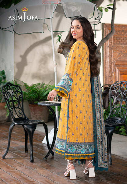 AJUUB-23 PRINTED LAWN 3 PC