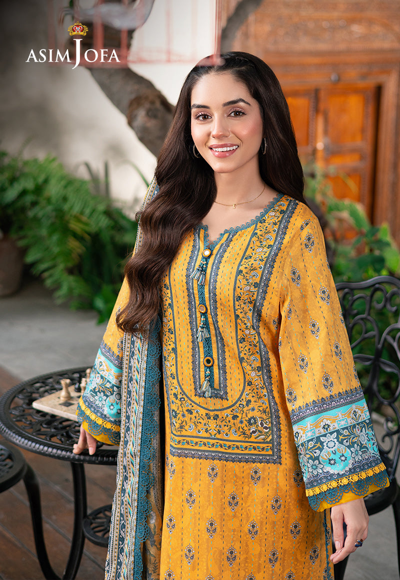 AJUUB-23 PRINTED LAWN 3 PC