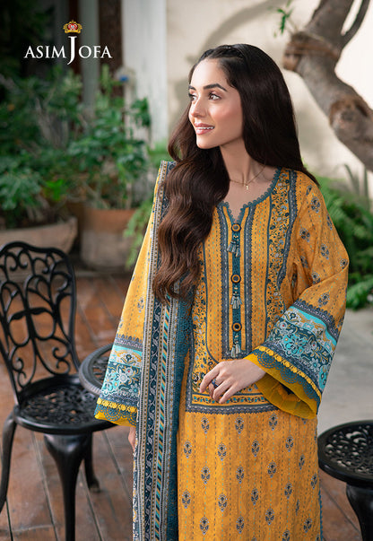AJUUB-23 PRINTED LAWN 3 PC