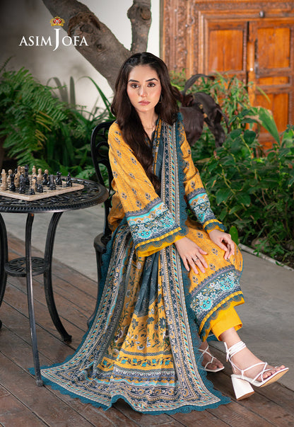 AJUUB-23 PRINTED LAWN 3 PC
