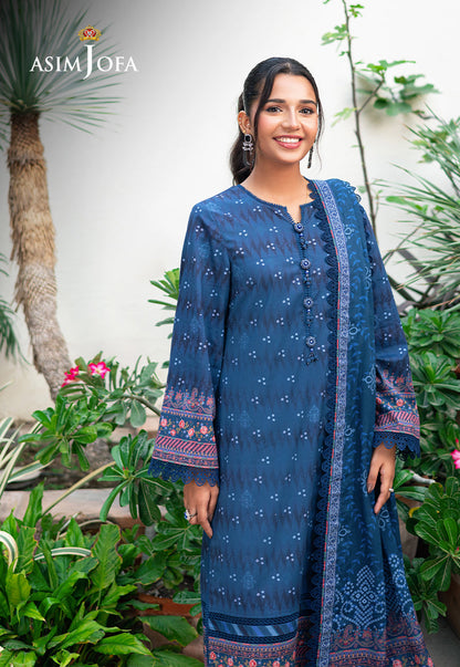 AJUUB-37 PRINTED LAWN 3 PC