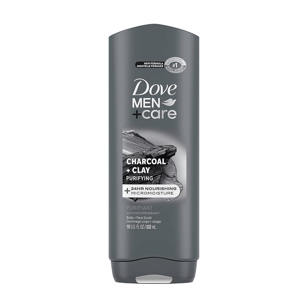 Dove Men Charcoal Clay Body Wash 400ml