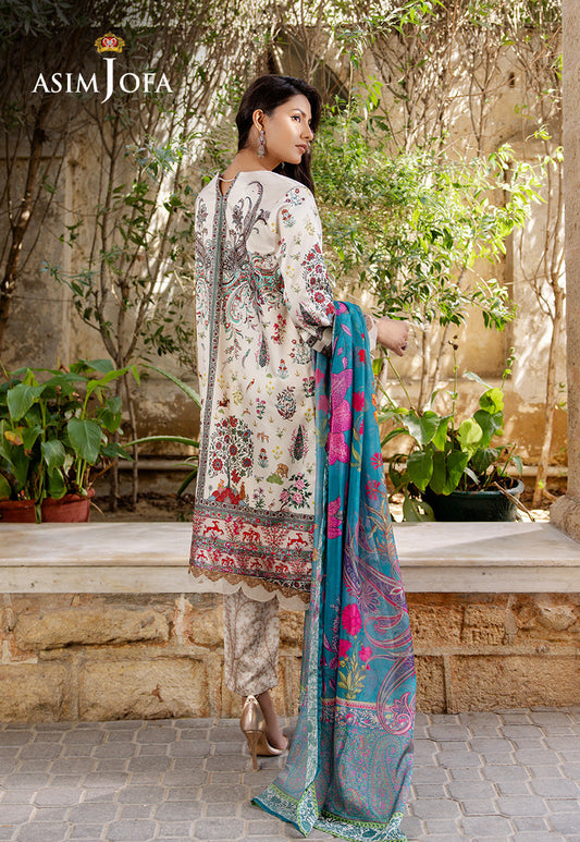 AJPB-198 PRINTED CHARMEUSE SILK STITCHED 3PCS