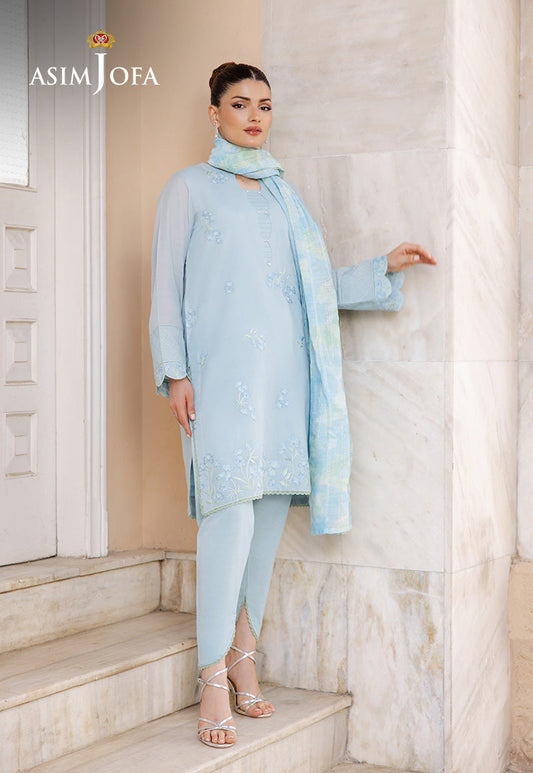 AJPB-196 EMBROIDERED PAPER COTTON STITCHED 3PCS