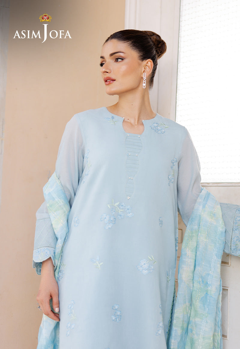 AJPB-196 EMBROIDERED PAPER COTTON STITCHED 3PCS