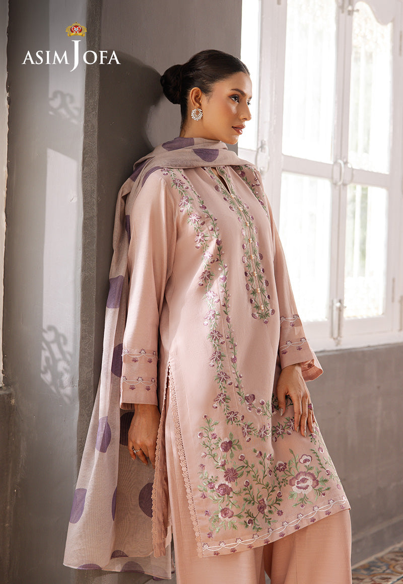AJPB-223 EMBROIDERED PAPER COTTON STITCHED 3PCS