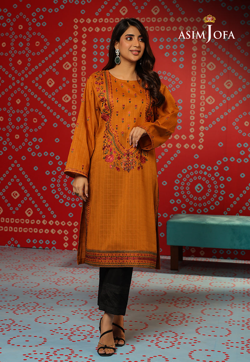 AJTM-21 - 1 PC EMBROIDERED SELF JACQUARD 1 PC