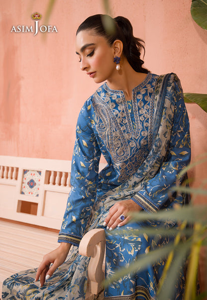 AJGR-06 EMBROIDERED COTTON SILK 2 PCS