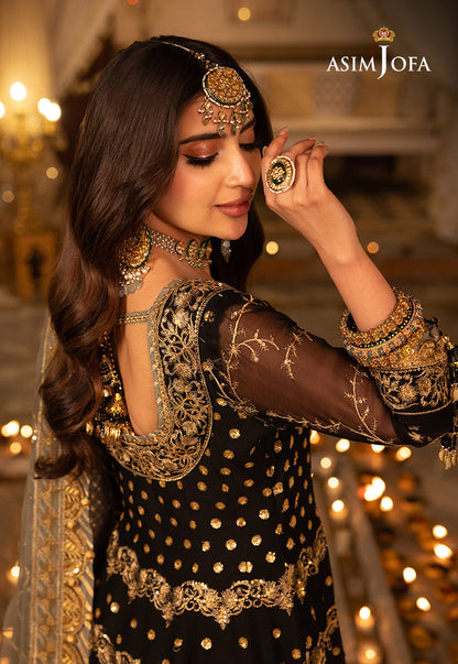 AJSH-08 EMBROIDERED CHIFFON 3 PCS