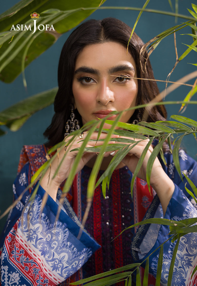 AJGR-15 EMBROIDERED SWISS LAWN 3 PCS