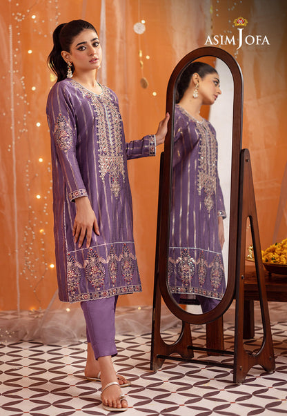 AJTM-18 - 2 PCS EMBROIDERED LUREX JACQUARD MOTIVE 2 PCS