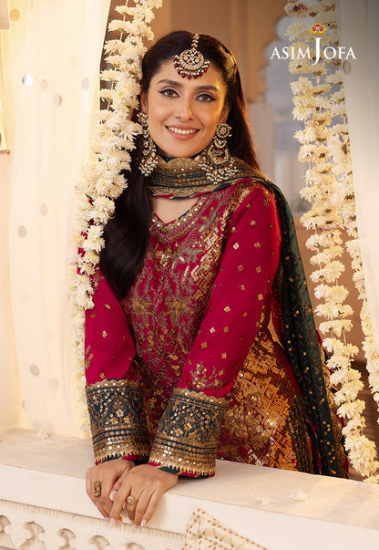 AJSH-19 EMBROIDERED RAW SILK 3 PCS