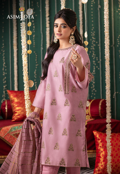 AJTM-19 - 3 PCS EMBROIDERED COTTON NET 3 PCS