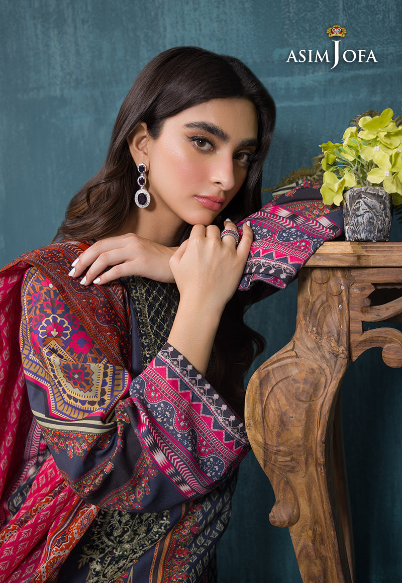 AJGR-12 PRINTED SWISS LAWN 3 PCS