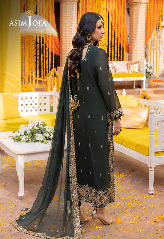 AJDAP-12 EMBROIDERED PAPER COTTON STITCHED 3 PCS