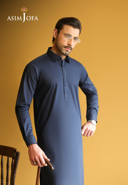 AJUBM-08 UNSTITCHED EGYPTIAN COTTON 2PC