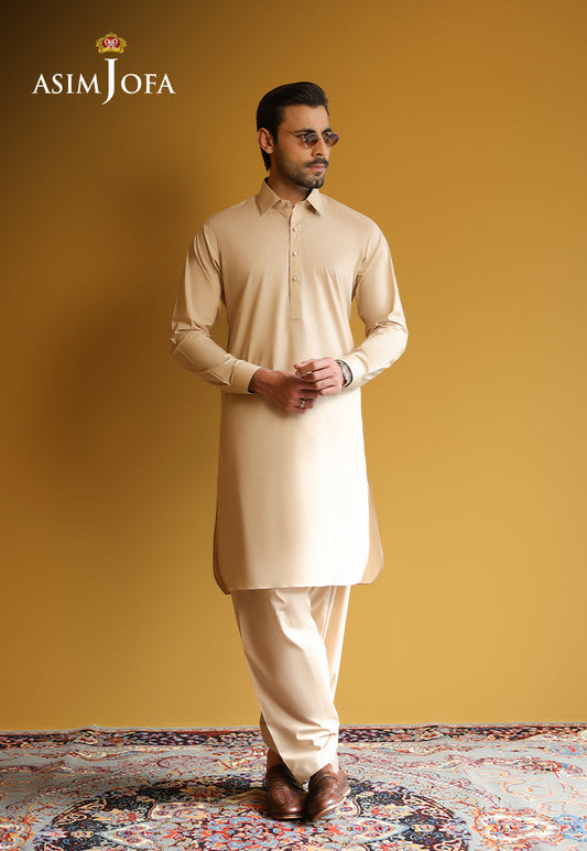 AJUBM-03 UNSTITCHED EGYPTIAN COTTON 2PC