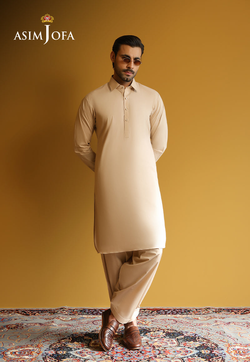 AJUBM-03 UNSTITCHED EGYPTIAN COTTON 2PC