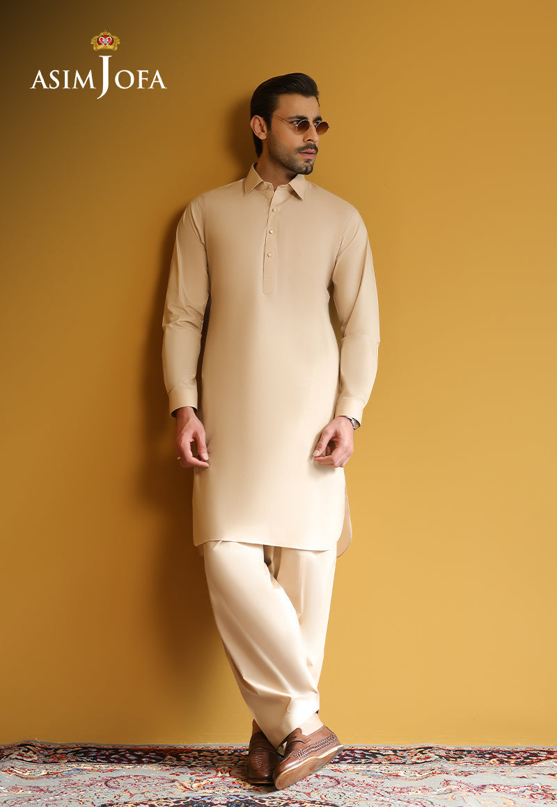 AJUBM-03 UNSTITCHED EGYPTIAN COTTON 2PC