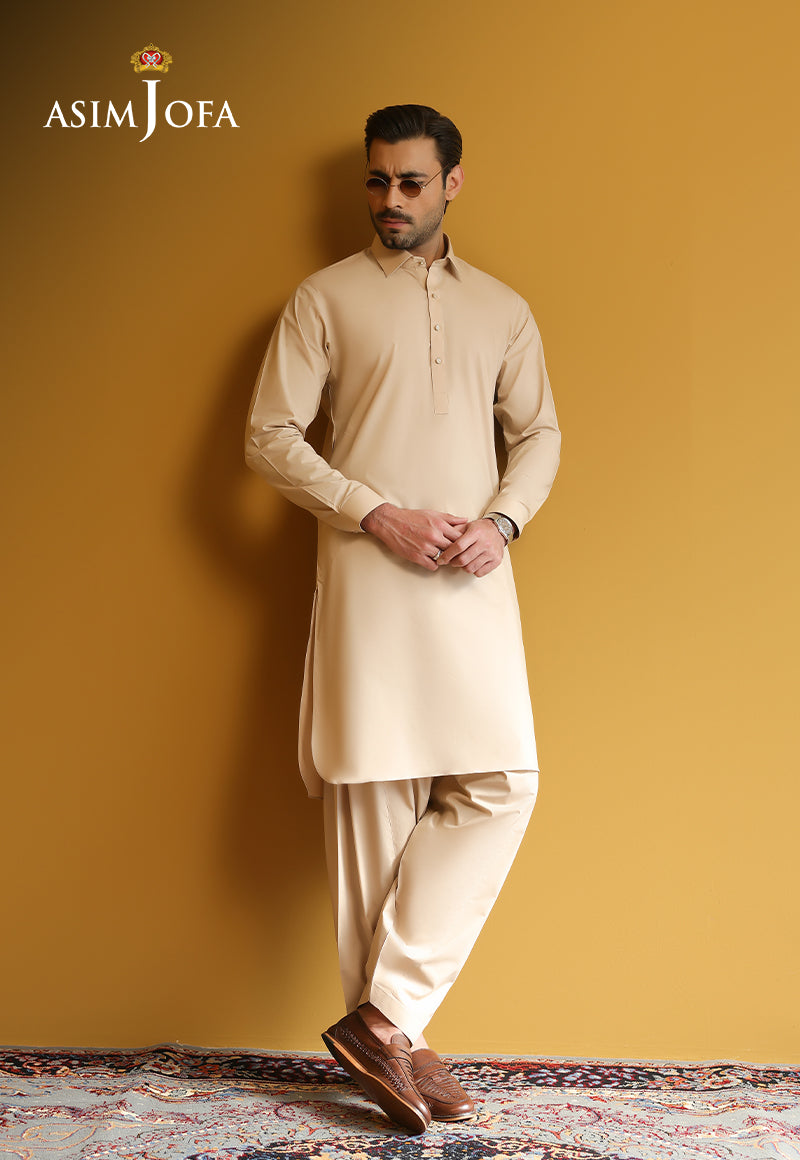 AJUBM-03 UNSTITCHED EGYPTIAN COTTON 2PC