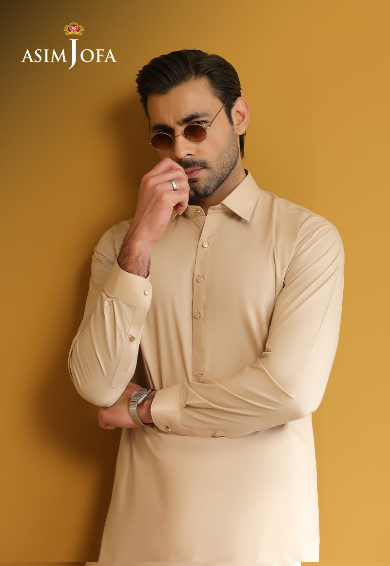 AJUBM-03 UNSTITCHED EGYPTIAN COTTON 2PC