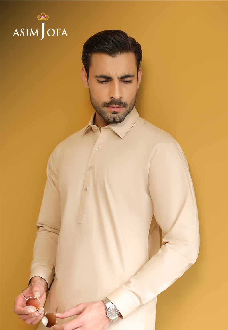 AJUBM-03 UNSTITCHED EGYPTIAN COTTON 2PC