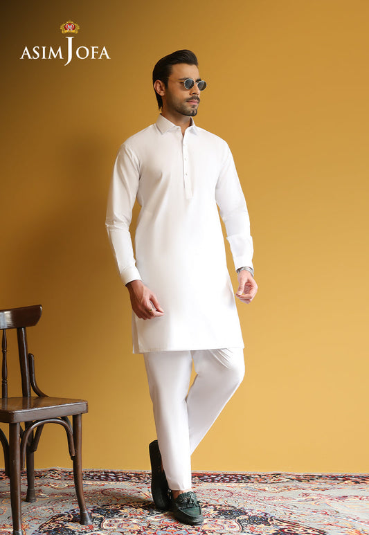 AJUBM-02 UNSTITCHED EGYPTIAN COTTON 2PC