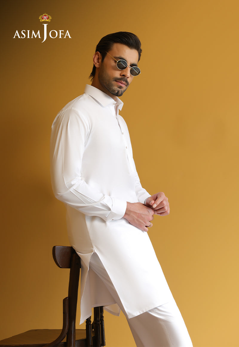 AJUBM-02 UNSTITCHED EGYPTIAN COTTON 2PC