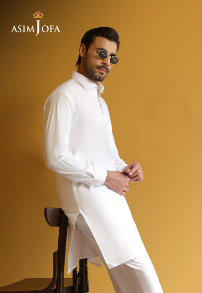 AJUBM-02 UNSTITCHED EGYPTIAN COTTON 2PC