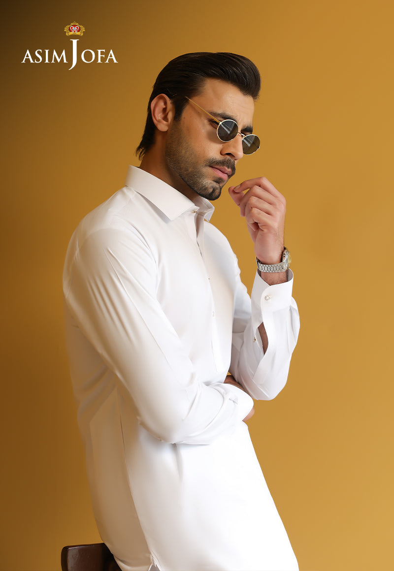 AJUBM-02 UNSTITCHED EGYPTIAN COTTON 2PC