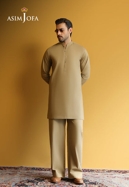 AJUBM-01 UNSTITCHED EGYPTIAN COTTON 2PC