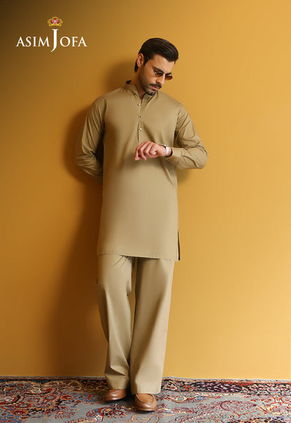 AJUBM-01 UNSTITCHED EGYPTIAN COTTON 2PC