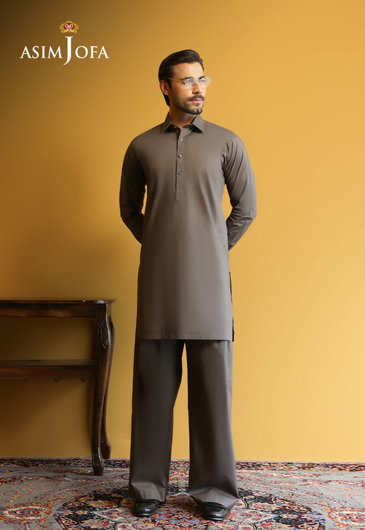 AJUBM-10 UNSTITCHED EGYPTIAN COTTON 2PC