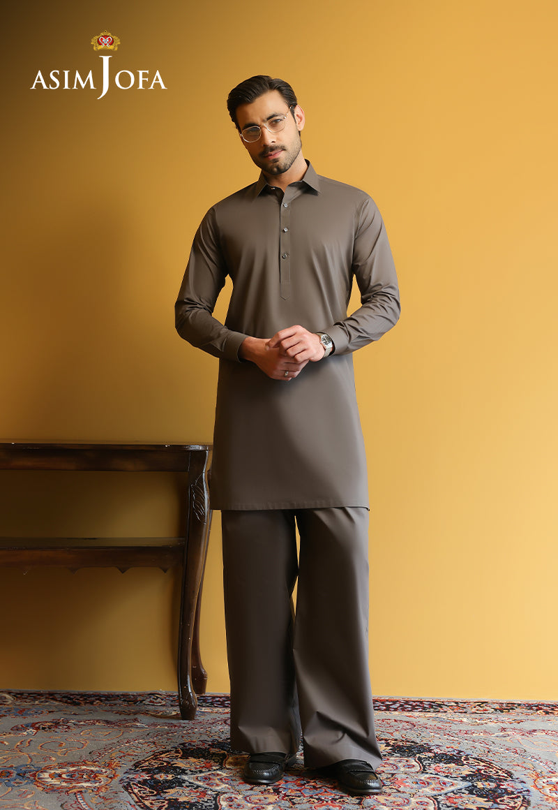 AJUBM-10 UNSTITCHED EGYPTIAN COTTON 2PC