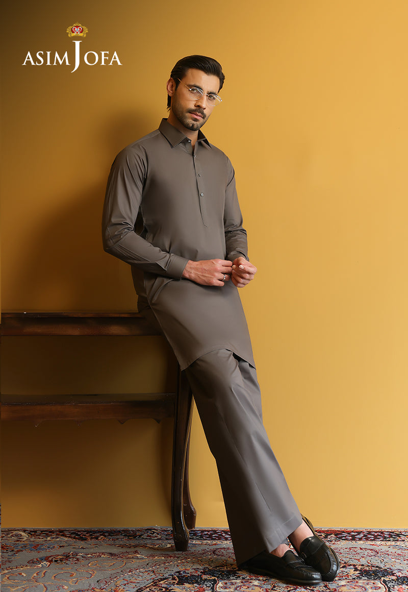 AJUBM-10 UNSTITCHED EGYPTIAN COTTON 2PC