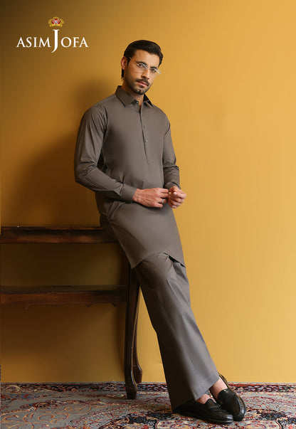 AJUBM-10 UNSTITCHED EGYPTIAN COTTON 2PC