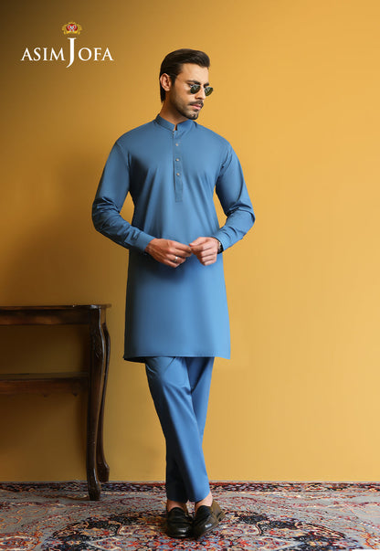 AJUBM-09 UNSTITCHED EGYPTIAN COTTON 2PC