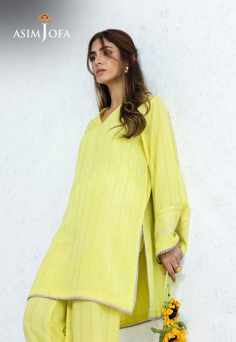 AJPB-232 EMBROIDERED SIGNATURE LAWN STITCHED 2PCS