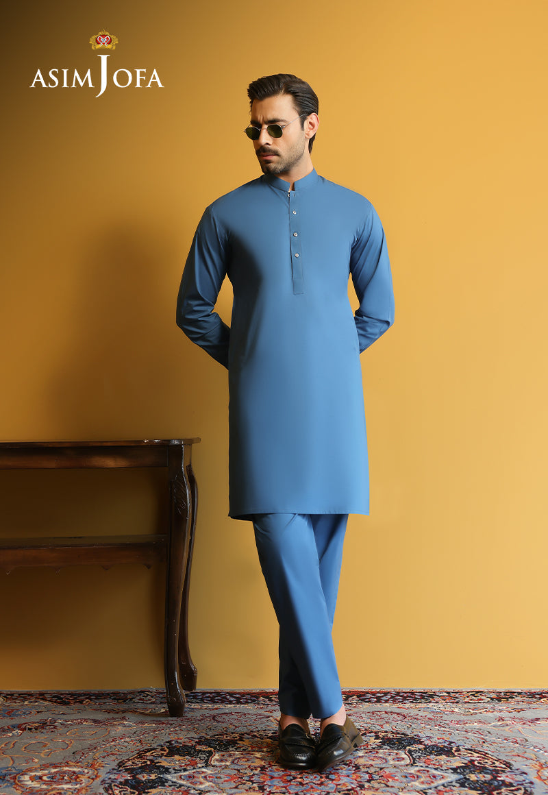 AJUBM-09 UNSTITCHED EGYPTIAN COTTON 2PC