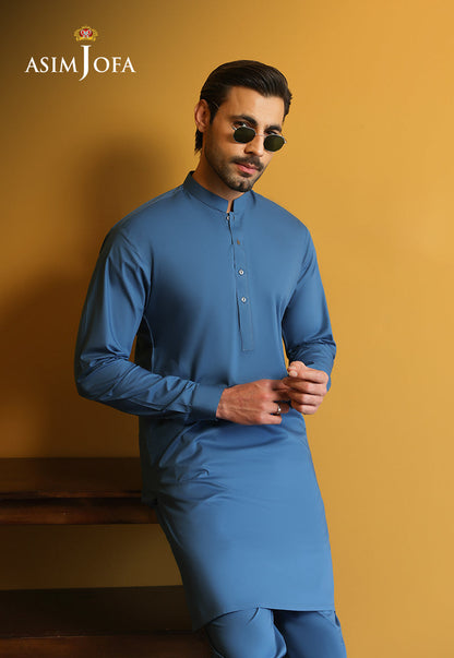 AJUBM-09 UNSTITCHED EGYPTIAN COTTON 2PC