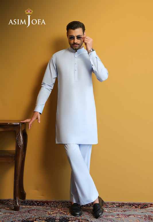 AJUBM-07 UNSTITCHED EGYPTIAN COTTON 2PC