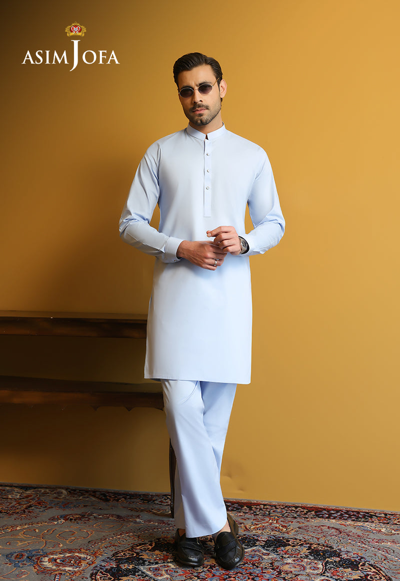 AJUBM-07 UNSTITCHED EGYPTIAN COTTON 2PC