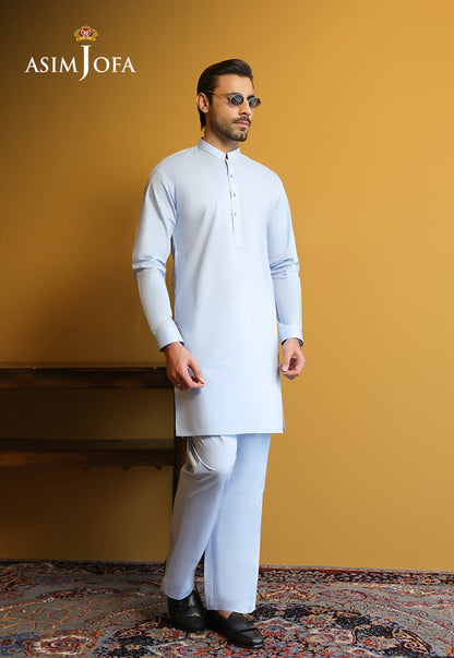 AJUBM-07 UNSTITCHED EGYPTIAN COTTON 2PC
