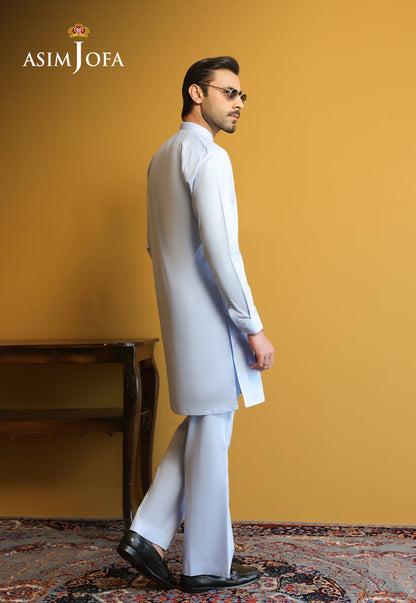 AJUBM-07 UNSTITCHED EGYPTIAN COTTON 2PC