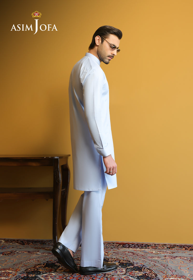 AJUBM-07 UNSTITCHED EGYPTIAN COTTON 2PC