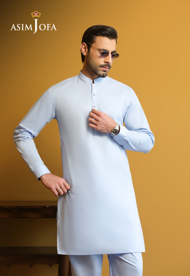 AJUBM-07 UNSTITCHED EGYPTIAN COTTON 2PC