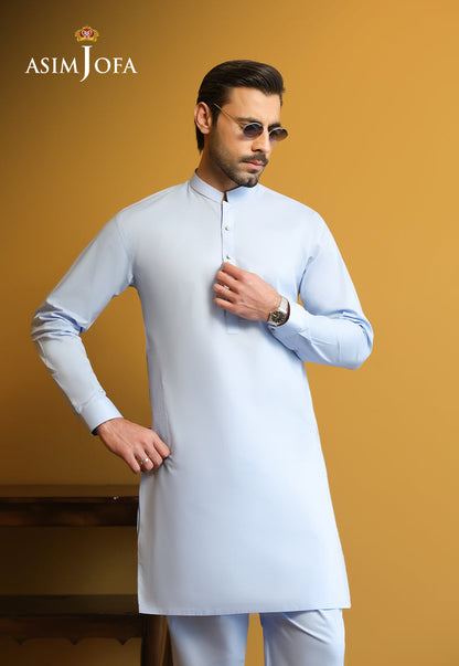 AJUBM-07 UNSTITCHED EGYPTIAN COTTON 2PC